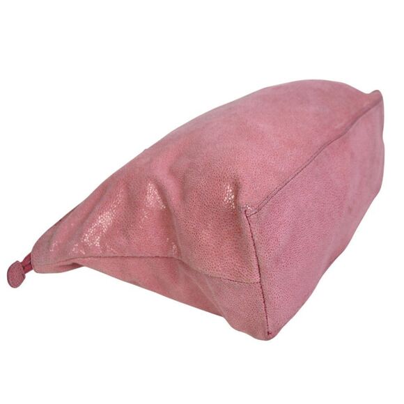 LRG Brooks Brothers SHIMMERING PINK REAL LEATHER SHOULDER BAG HANDBAG TOTE PURSE - Picture 6 of 14